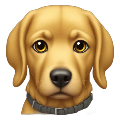 canari sur chien sticker