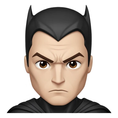 batman character face only younger sticker