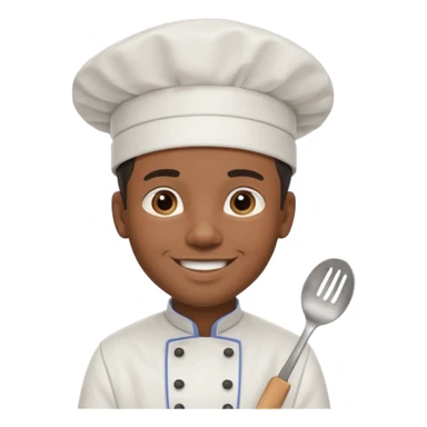 black man chef sticker