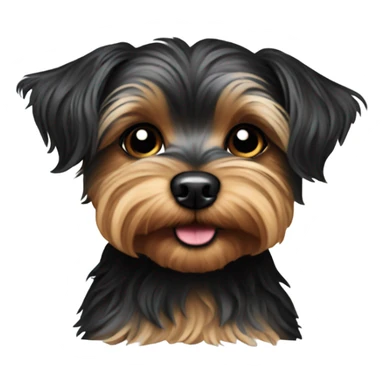 Yorkie poo dog sticker