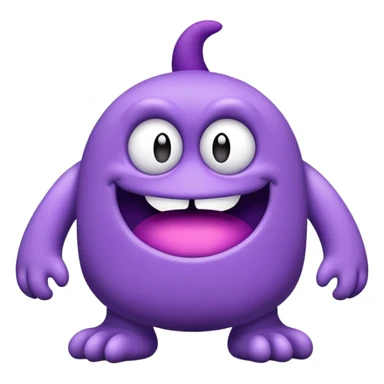 grimace large purple monster sticker