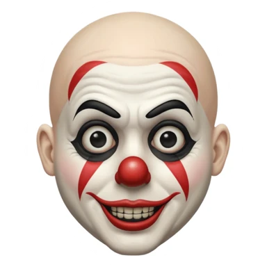 Art the clown (Bald mime with a small black cap on his head) Terrifier movie sticker