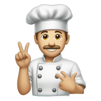 chef kiss fingers sticker