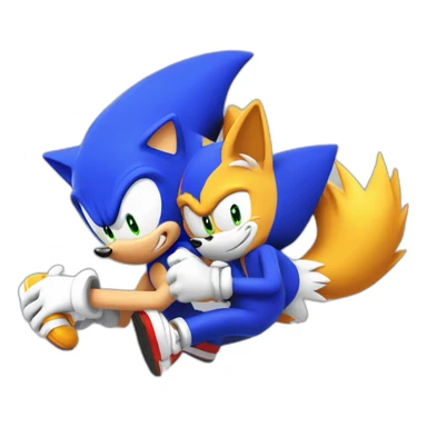Sonic et tails qui dorment sticker