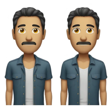 a man whose hands are in his pocket and one of his eyes is closed sticker