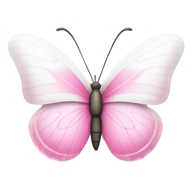 pink and white butterfly sticker