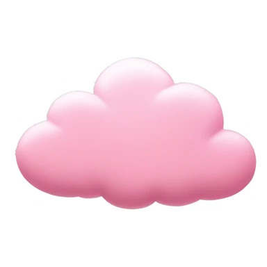 pastel pink cloud with pink heart scattered about  sticker