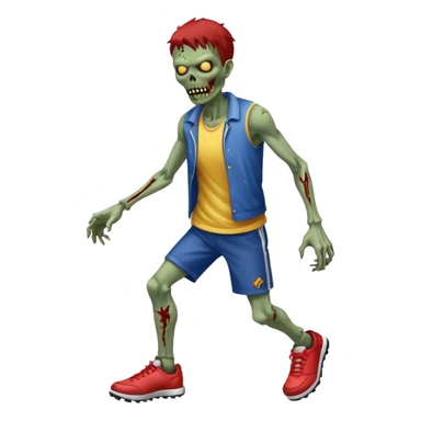 sportmen zombie full body sticker