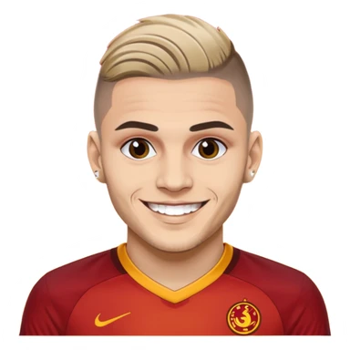 Mauro icardi Galatasaray formasıyla gol sevinci yapıyor sticker