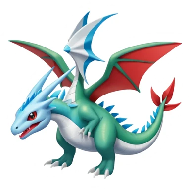Reshiram-Flygon-Salamence-Helioptile-Latios-Wailmer-fusion sticker