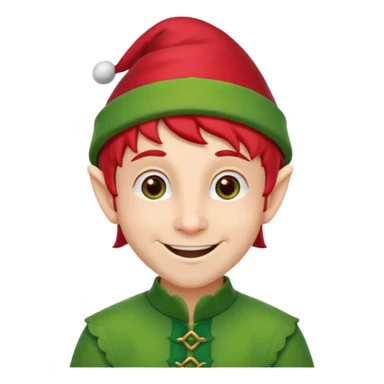 Male christmas elf sticker