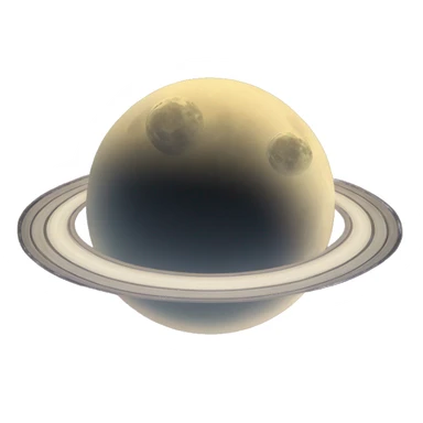 moon and saturn  sticker