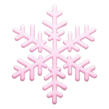 Light pink snowflake sticker
