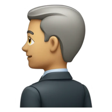 manager back view sticker