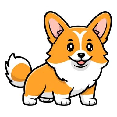 corgi butt sticker