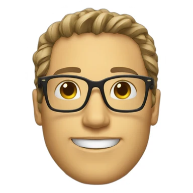 just geek glasses sticker