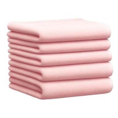 Light pink stacked towels sticker