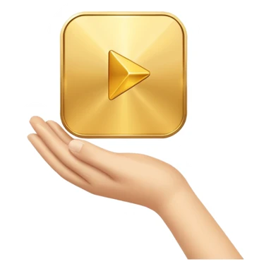 flexing youtube golden play button sticker