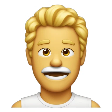 a badum tsh type emoji that is a response to a 'dad joke' or pun sticker