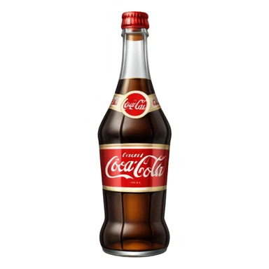 Vaso con forma de botella que contenga dentro fernet con coca cola sticker