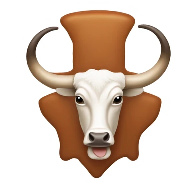 texas longhorn logo but with head upside down sticker