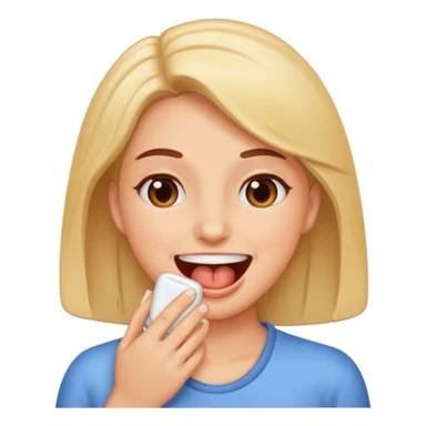 woman birping sticker