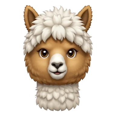 an alpaca thinking sticker