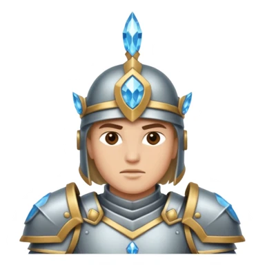 crystal-armored warrior sticker