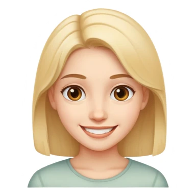 smiling girl portrait looking at viewer sticker