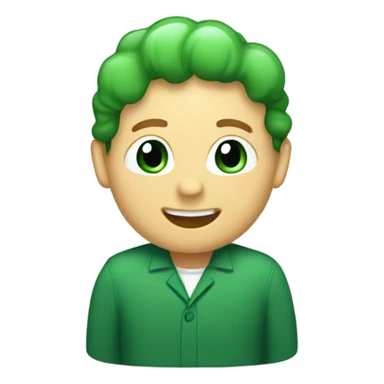 Create an emoji of a green scalloped badge  sticker