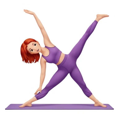 Pilates + red hair + white girl sticker