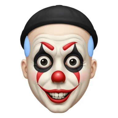 Art the clown (Bald mime with a small black cap on his head) Terrifier movie sticker