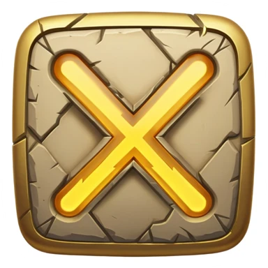 glowing rune stone sticker