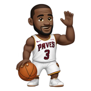 LeBron James qui se fait fouetter sticker