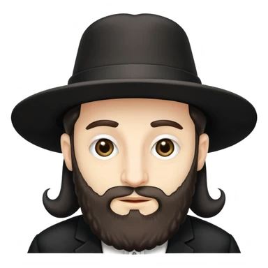 Stereotypical Hasidic Jewish Rabbi sticker