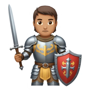 Male Knight Warrior sticker