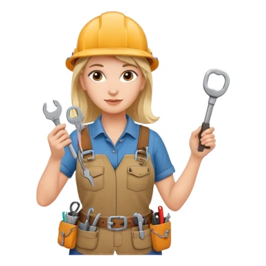 woman locksmith sticker