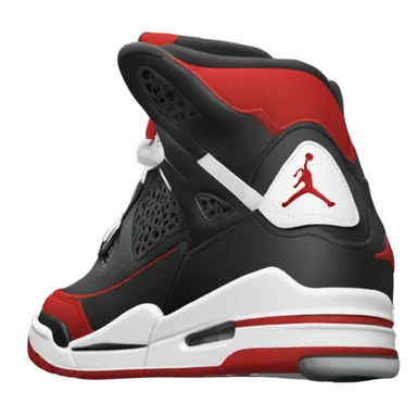 Black red and white Jordans  sticker