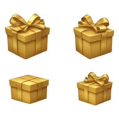 Golden Giftbox. sticker