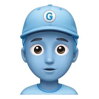 skyblue color ballcap with G sticker