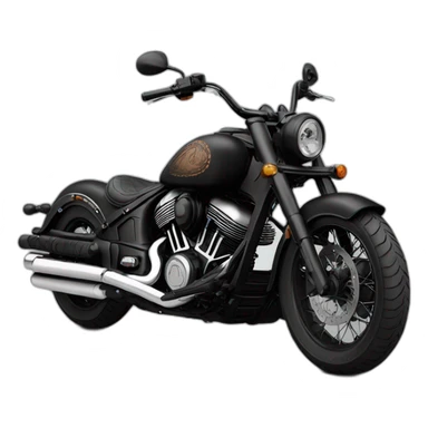 Indian chief bobber black sticker