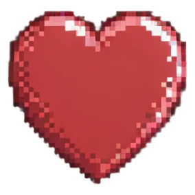 red heart, classic love symbol sticker
