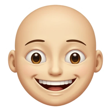 I want an overly excited face that says “I am so excited, I cannot contain. With eyes tightly squeezed closed together and a big grin emoji. With no  eyes  sticker