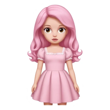 Pink girly coquettes and doll core baby pink Lana del ray core  sticker