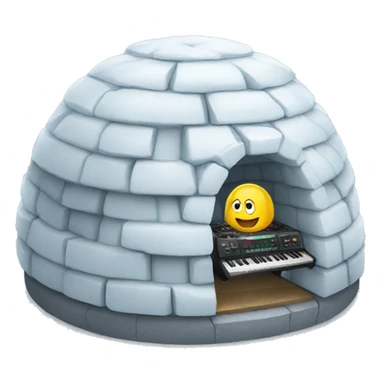 igloo with dj sticker