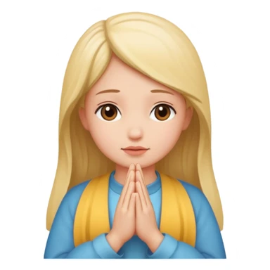 Prière chrétien fille sticker