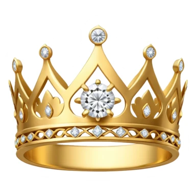 Aesthetic Engagement ring like crown sticker
