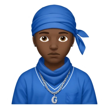 gangster crips sticker