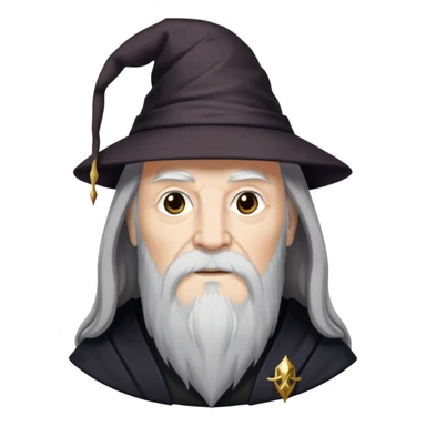 Dumbledore wizard with long white beard and Snape with black hair together sticker