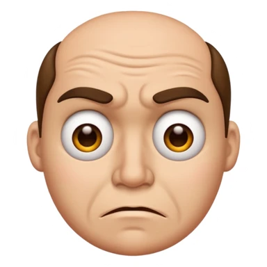 😖 mouth but 😒 eyes sticker